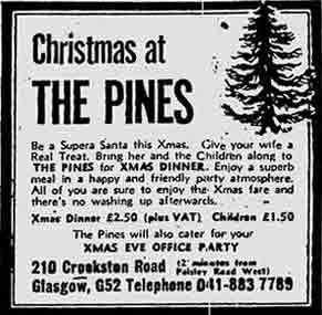 Pines advert 1974